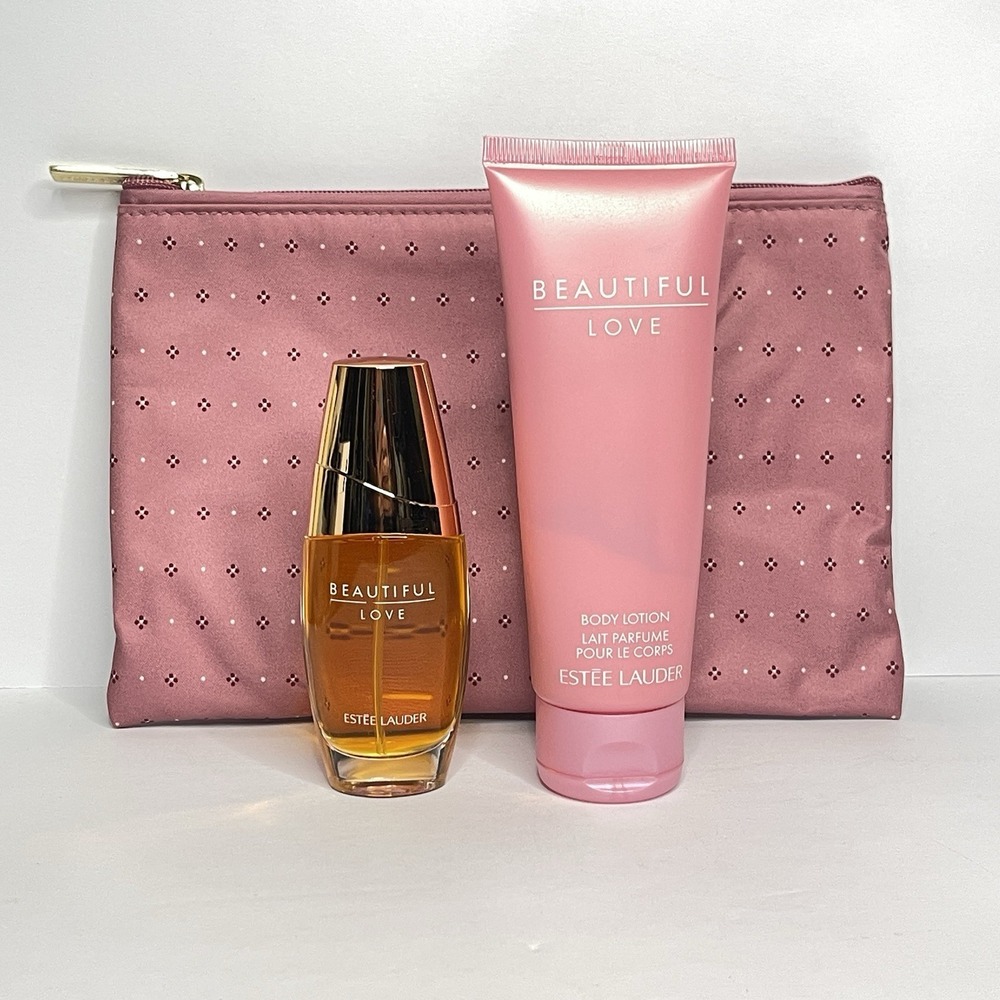 Estee Lauder Beautiful Love Eau de Parfum Spray 1.0 oz /30ml Travel Set NEW